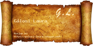 Gálosi Laura névjegykártya